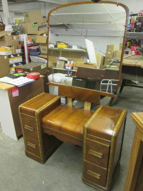 lot 50 image: vintage dresser 43 W x 18 D x 29...