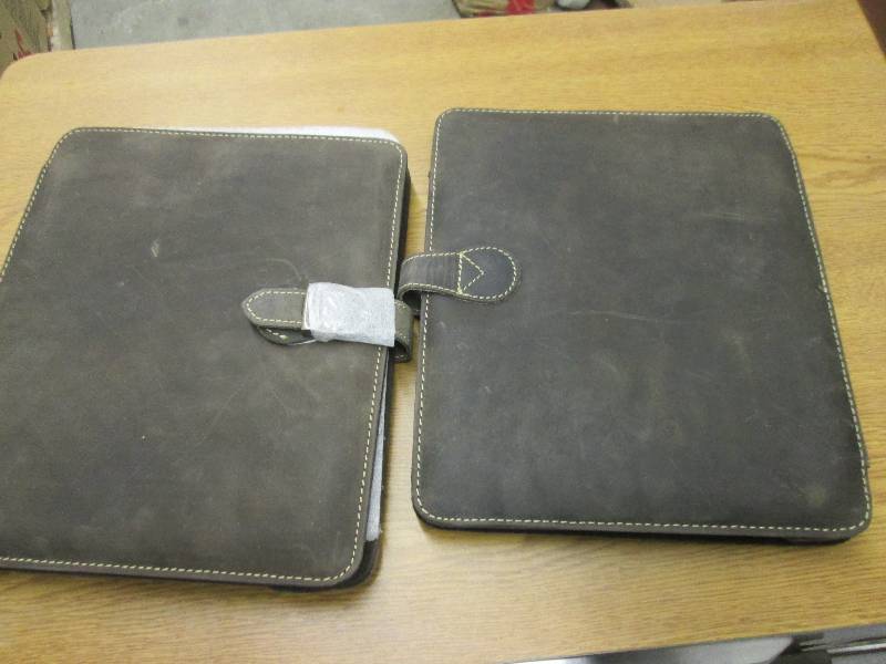 lot 56 image: 2 leather bear caynon fold down med...