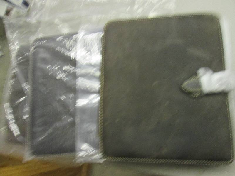lot 72 image: 3 leather bear caynon fold down med...