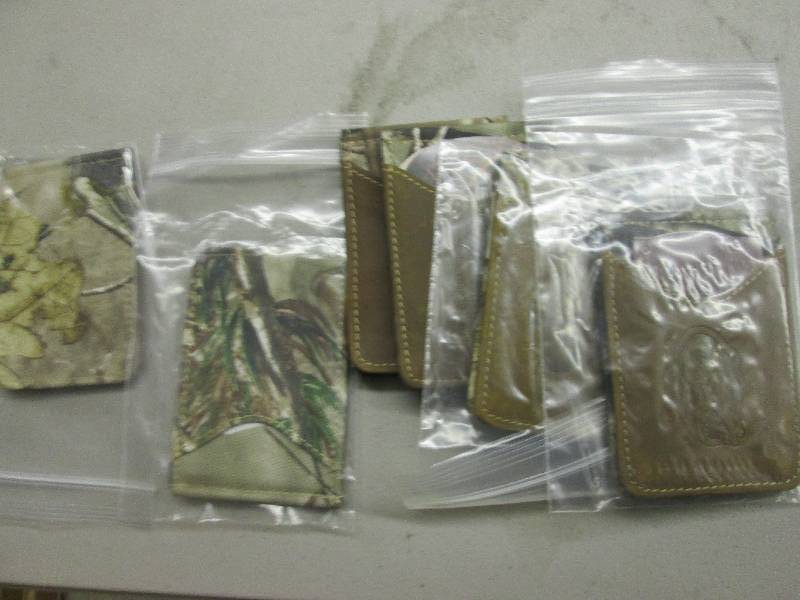 lot 82 image: 6 new leather canyon money clips ...