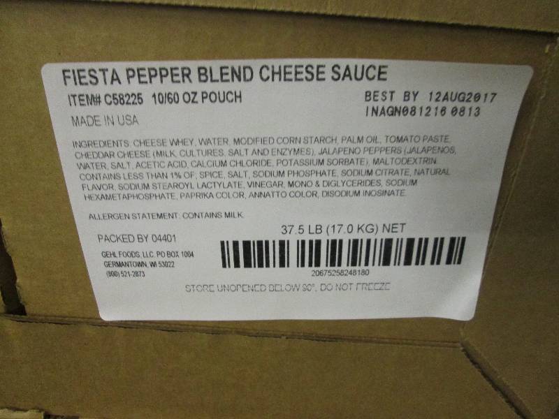 lot 94 image: 2 cases of fiesta pepper blend chee...