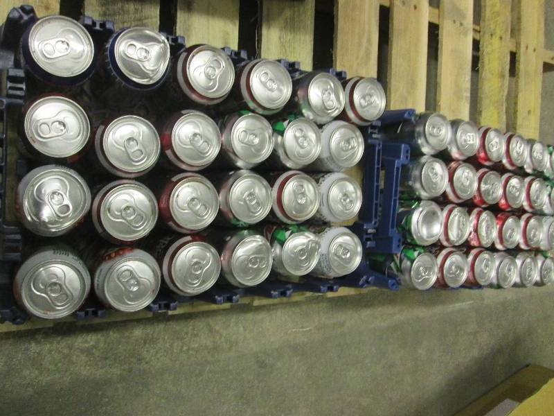 lot 103 image: 48 cans of pop a mixture of dr pepp...