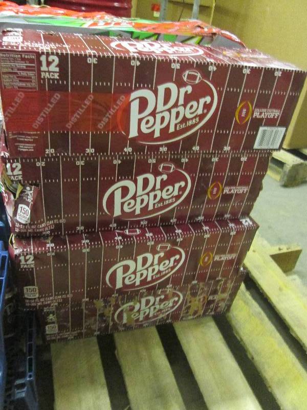 lot 106 image: 4-12 packs dr.pepper some cans may ...