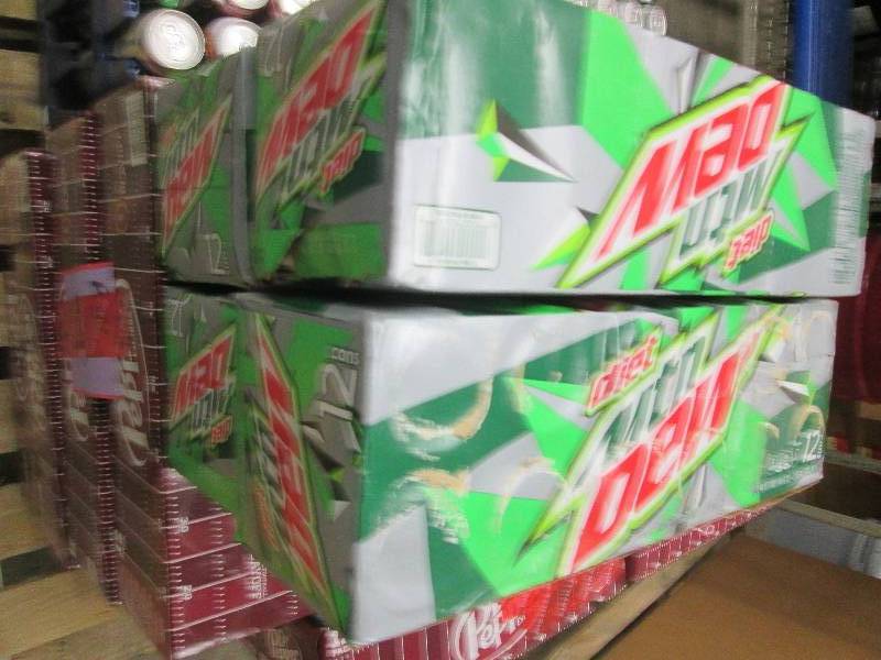 lot 111 image: 4 -12 packs of diet mountain dew be...
