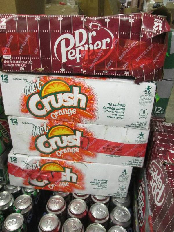 lot 113 image: 3-12 packs of diet orange crush bes...