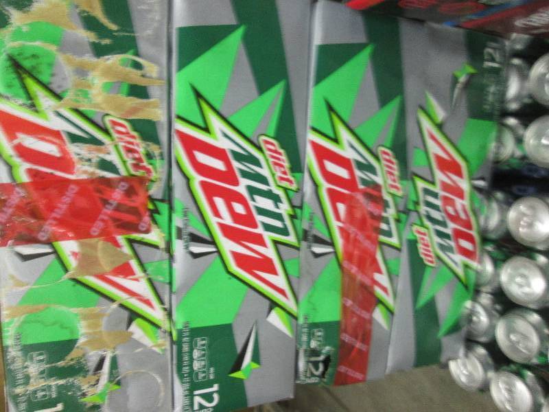 lot 115 image: 4 -12 packs of diet mountain dew be...
