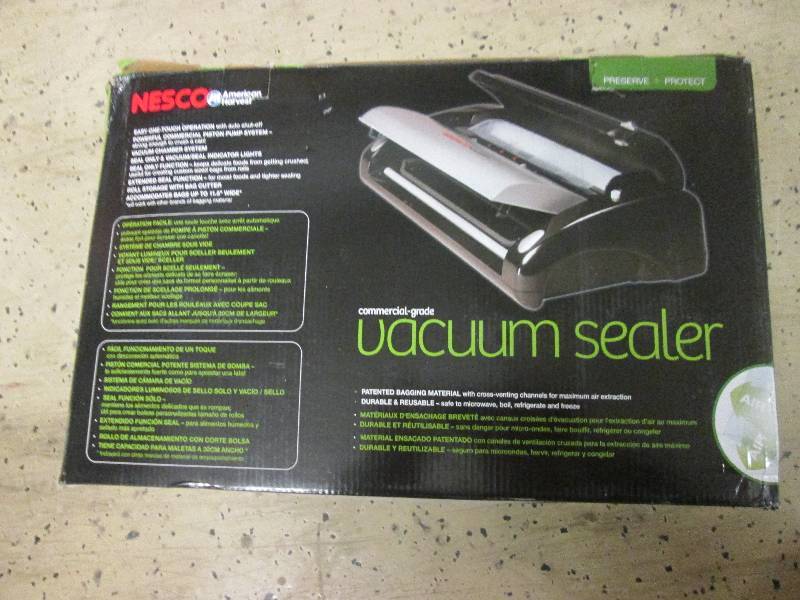 lot 157 image: nescco commercial grade vacum seale...