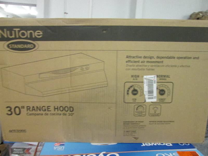 lot 159 image: nutone 30 standard range hood stai...