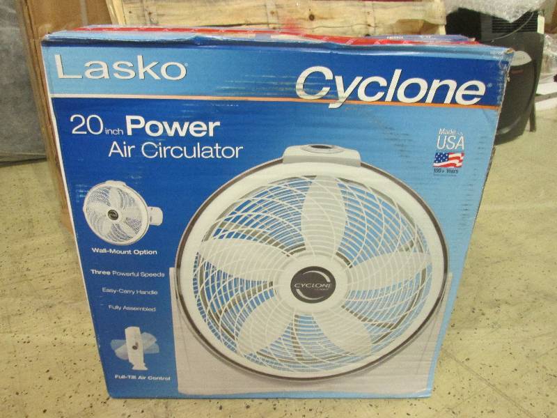lot 160 image: lasko 20 power air circulator fan ...