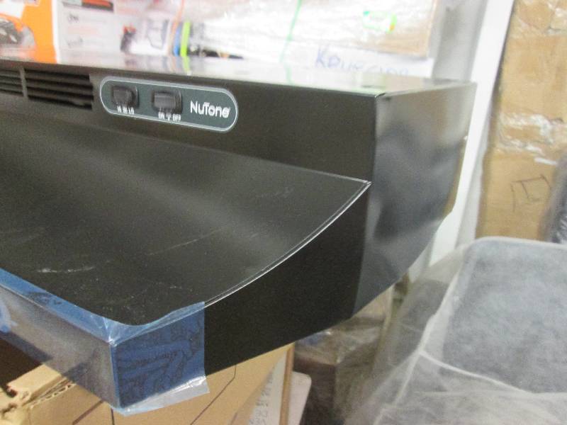 lot 161 image: nutone 30 economy range hood black...