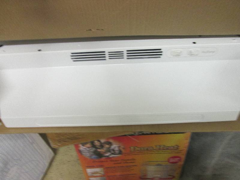 lot 162 image: nutone economy 30 white range hood...