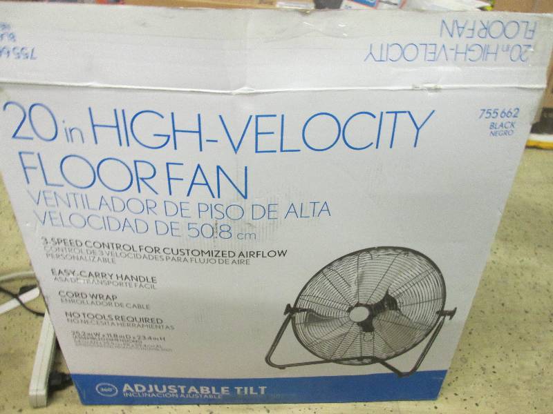 lot 167 image: 20 high velocity floor fan  tested...