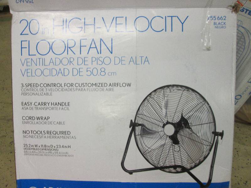 lot 169 image: 20 high velocity floor fan  tested...