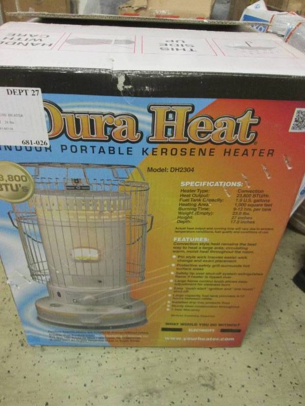 lot 181 image: dura heat indoor portable kerrosene...