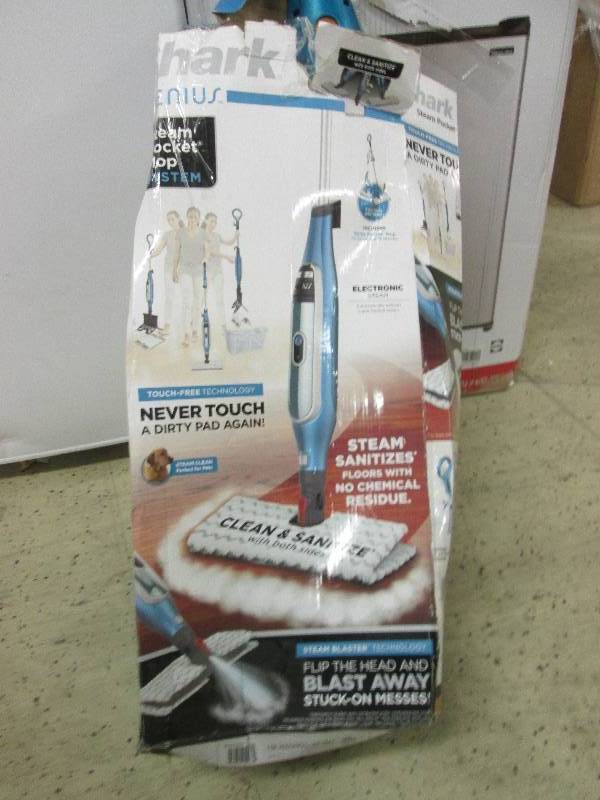 lot 194 image: shark genius steam pocket mop syste...