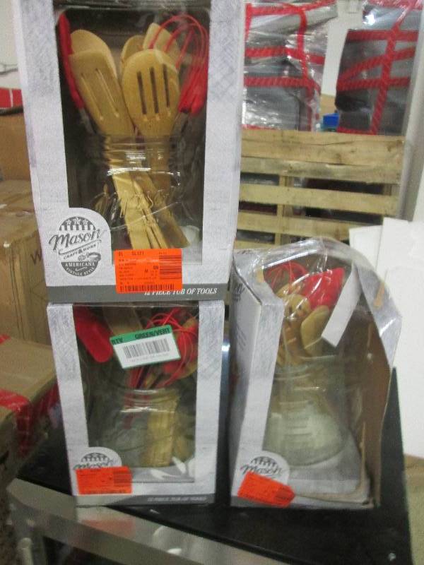 lot 221 image: 3 -12 piece tub of tools made out o...