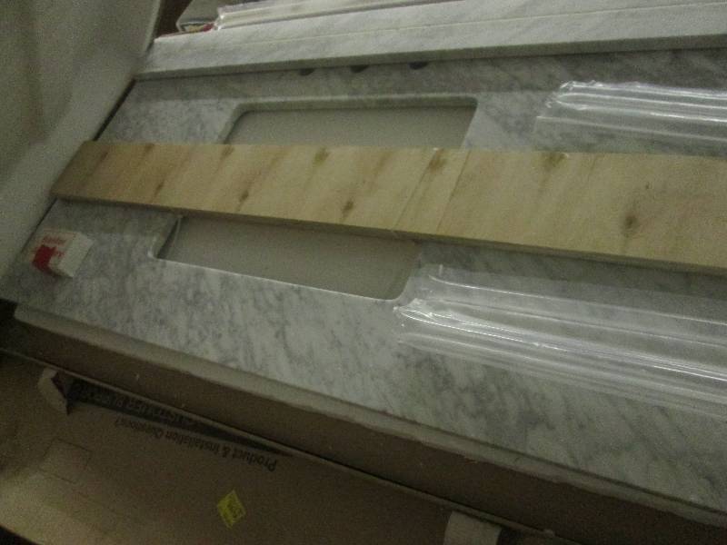 lot 226 image: carrara white couter top double bas...