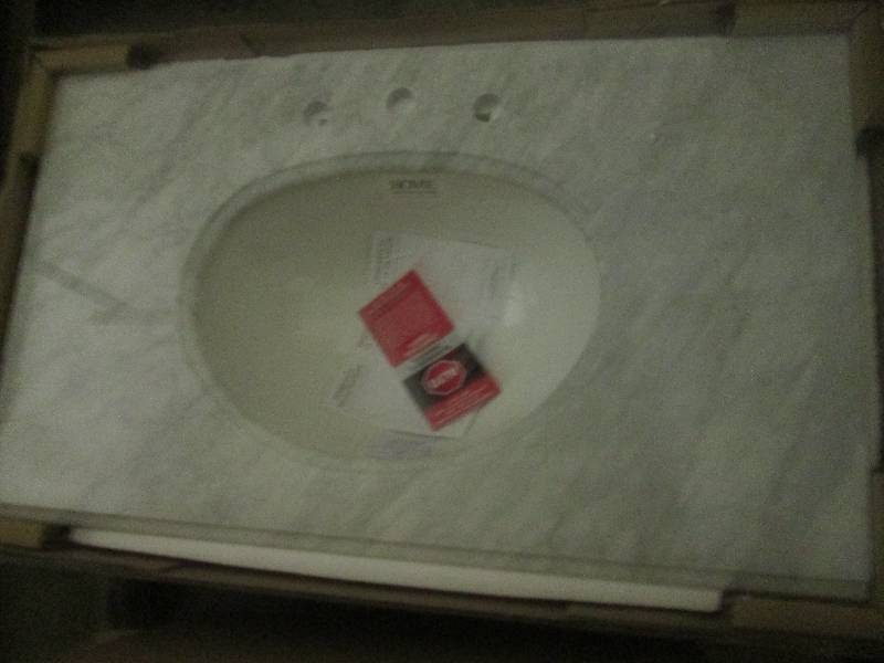 lot 228 image: granite vanity top looks like top f...
