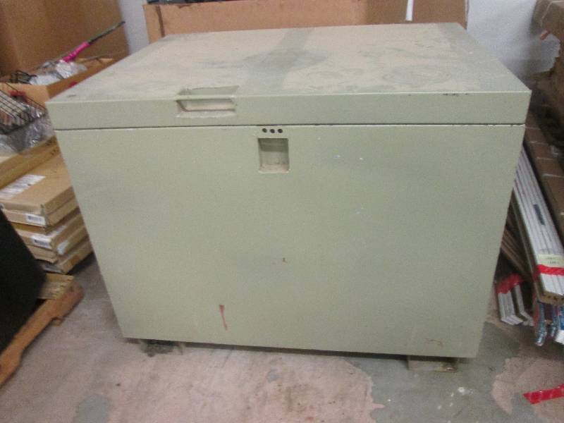 lot 236 image: big metal box 46 W x 36 D x 36 T...