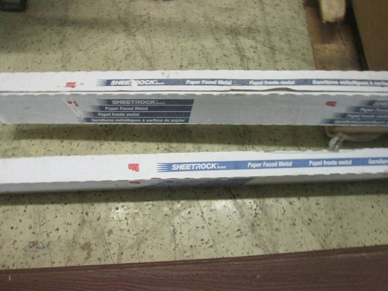 lot 241 image: lot of sheet rock paper faced metal...