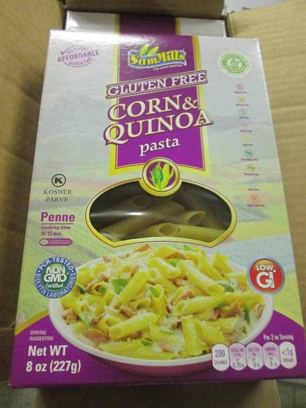 lot 265 image: 4 cases of sam mills gluten free co...