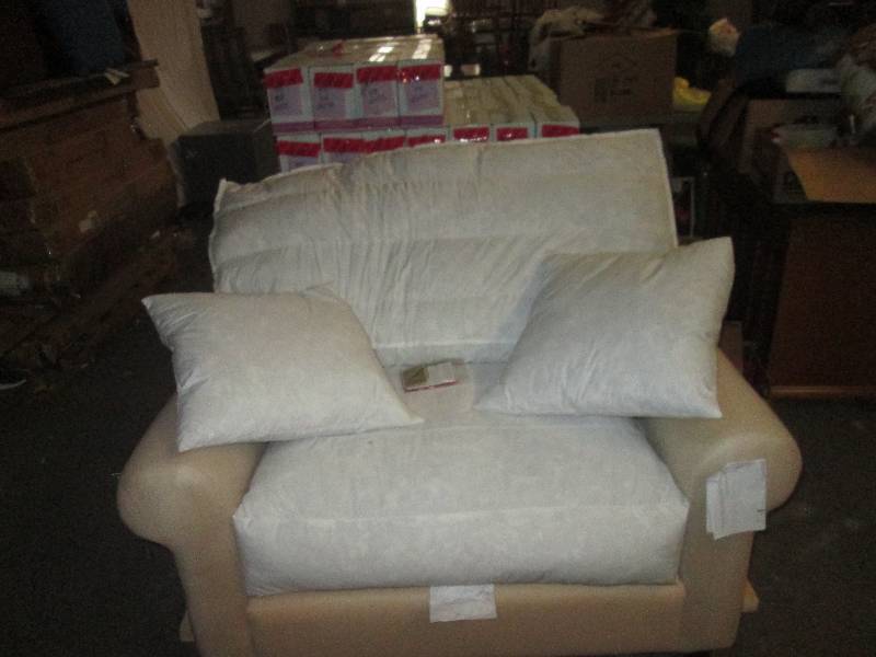 lot 298 image: downfilled loveseat from jcpennys n...