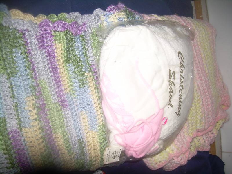 HAND CRAFTED BABY BLANKETS AND CHRISTENING OUTFIT