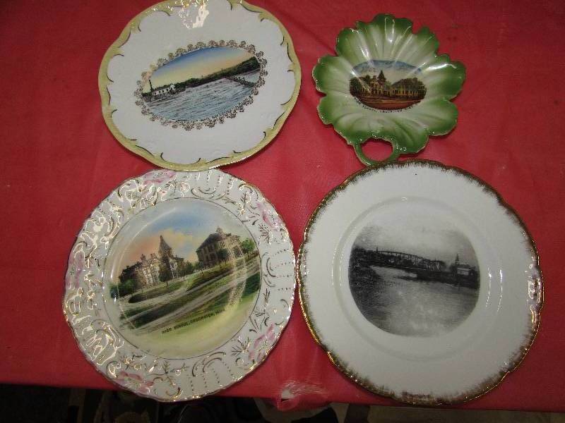 lot 216 image: FOUR DECORATIVE CROOKSTON, MN PLATES