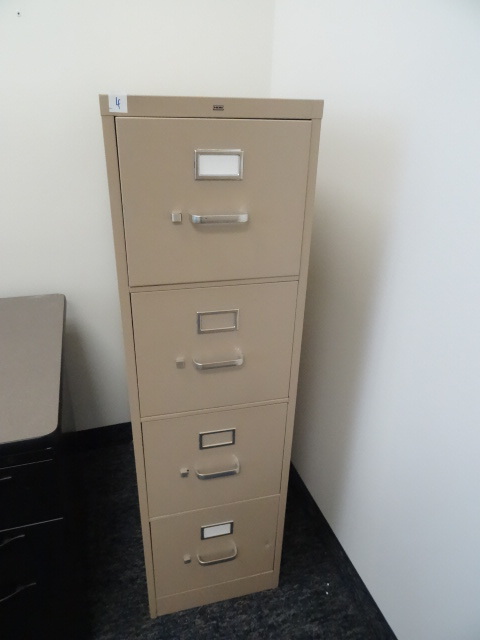 15 metal 4 drawer file cabinet...