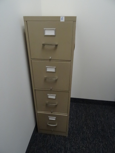 15 metal 4 drawer file cabinet...