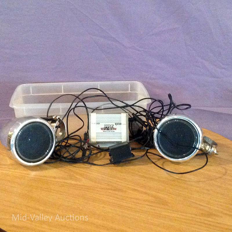 lot 24 image: Motorcycle Speakers & Amp