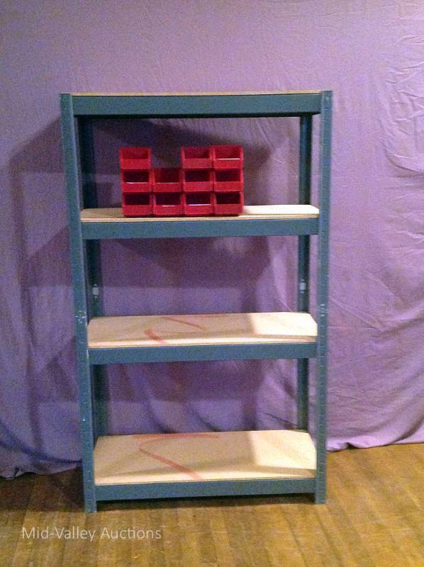 lot 46 image: Shelving Unit  & Bins