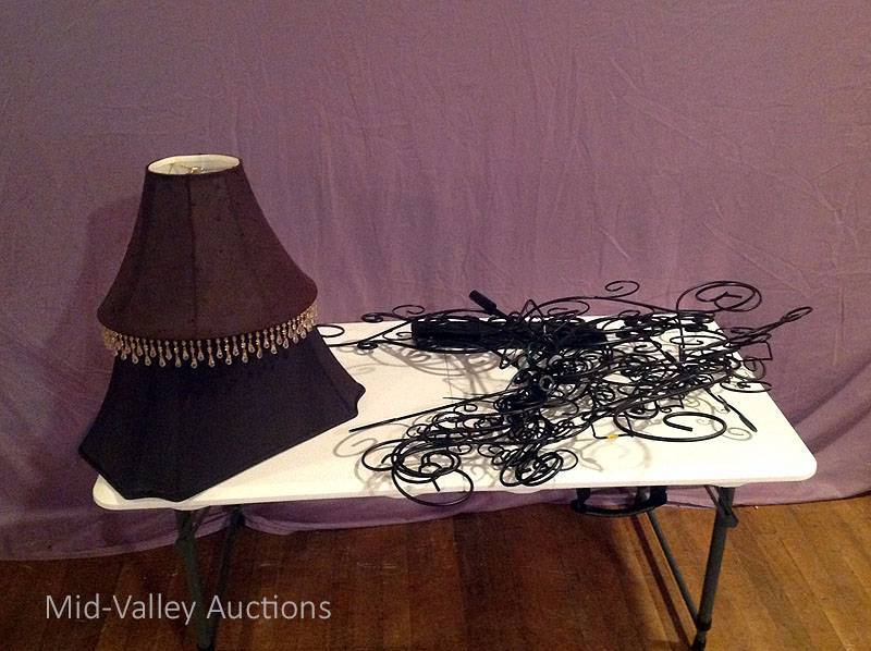 lot 80 image: Metal Tree & Lampshades