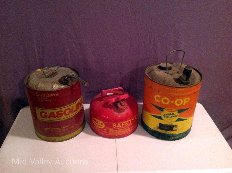 lot 95 image: Metal Gas Cans
