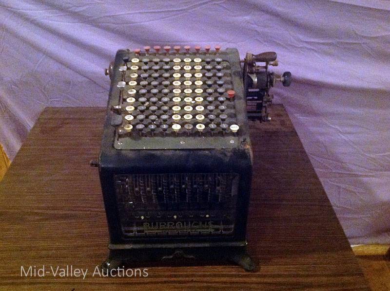 lot 97 image: Vintage Burroughs Adding Machine