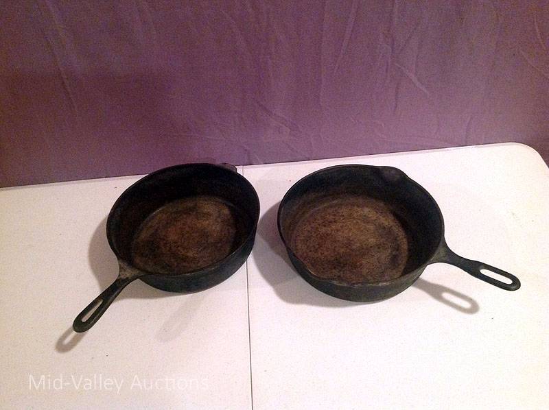 lot 102 image: 2 Cast Iron Pans