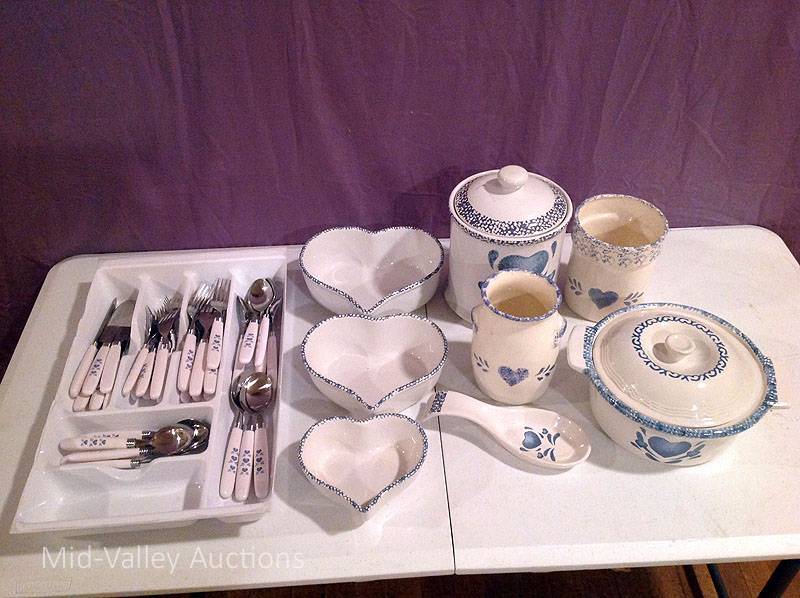 lot 141 image: Matching Flatware & Glassware