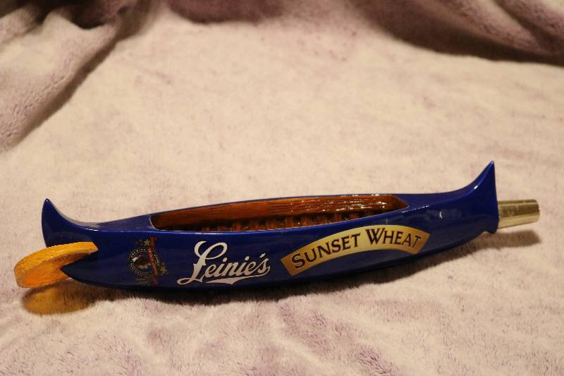 Leinies susnset wheat beer tap...