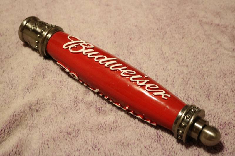 Budweiser beer tap...