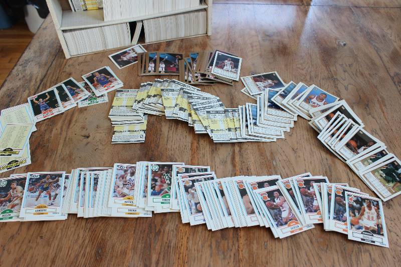 Box of 1990-1991 Fleer and Skybox B...