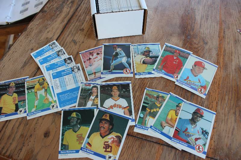 Box of 1984 Fleer Baseball Cards...