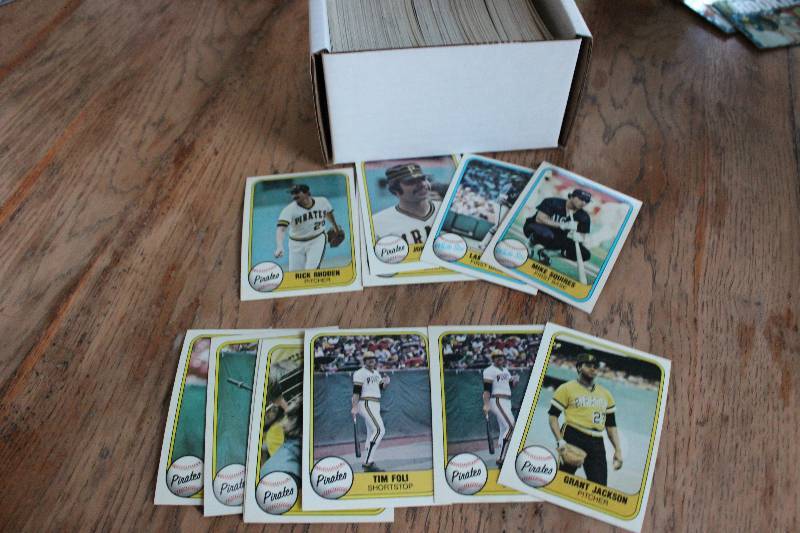 Box of 1981 Fleer Baseball Cards...