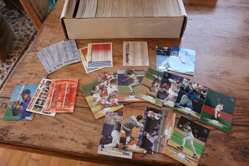 Box of Stadium Club Baseball Cards...