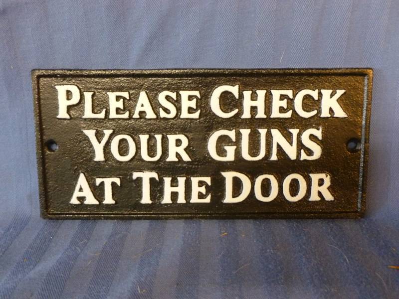 lot 54 image: Cast Iron Sign