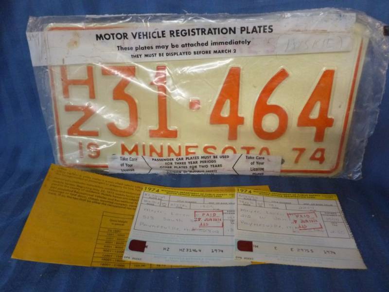lot 67 image: Vintage License Plate