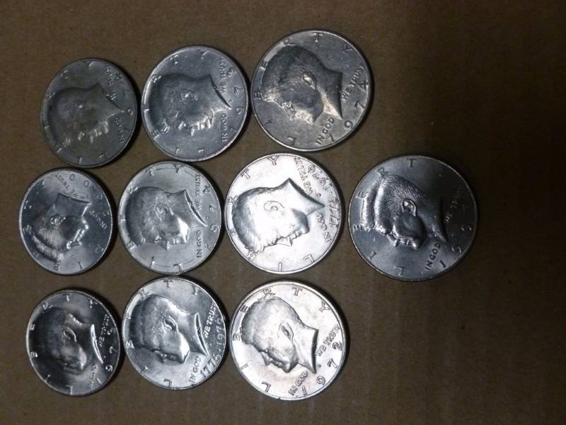 lot 155 image: Kennedy Half Dollars