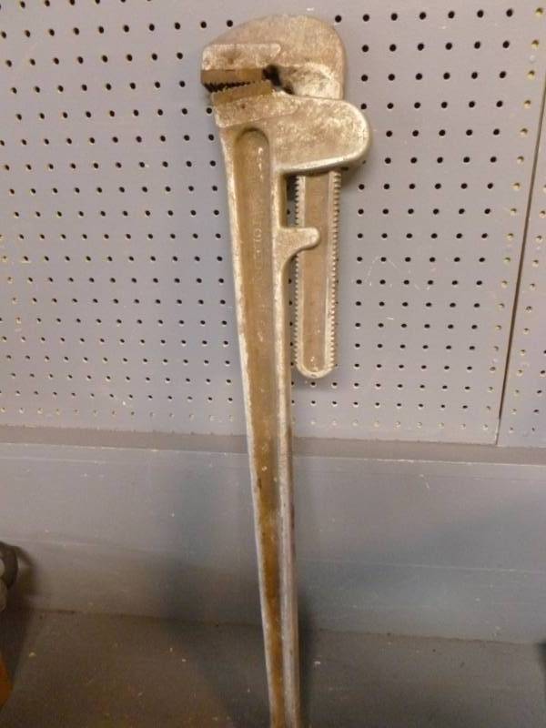 lot 206 image: Cast Aluminum Pipe Wrench