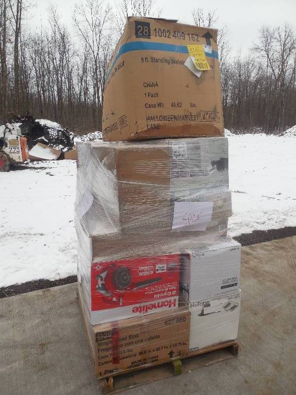 PALLET LOT OF GENERAL MERCHANDISE AND TOOLS