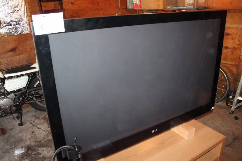 lot 3 image: 60 LG Flat Screen TV with Ceiling Mount