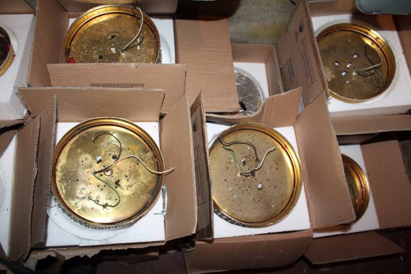 lot 25 image: 5 Box Lot of Various Light Fixtures, Approx. 11 Wide, First Come, First Serve